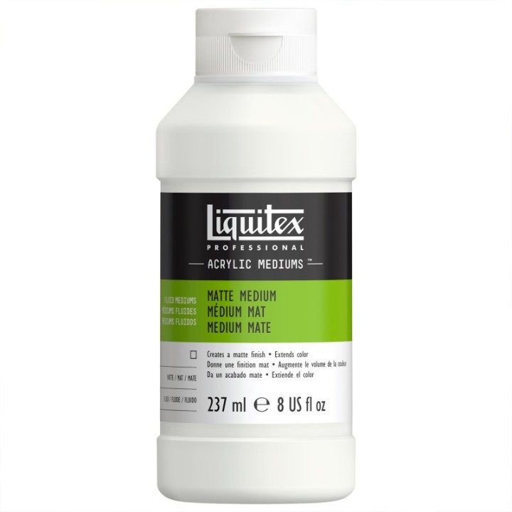 Liquitex Professional Acrylic Matte Medium, Clear, 8 oz (237 mL)