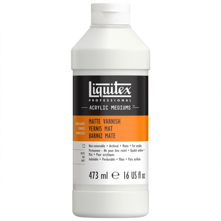 Liquitex Professional Acrylic Matte Varnish, Clear, 8 oz (237 mL)
