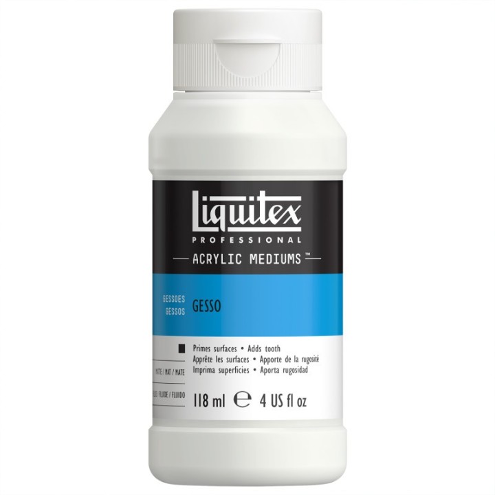 Liquitex Professional Acrylic Gesso, White, 4 oz (118 mL)