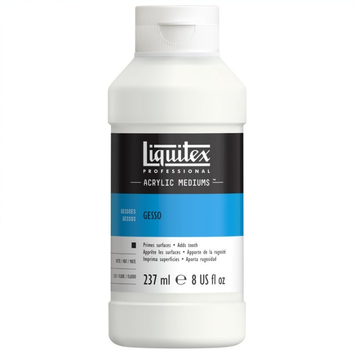 Liquitex Professional Acrylic Gesso, White, 8 oz (237 mL)