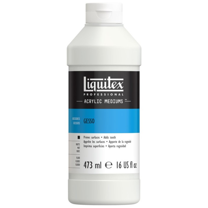 Liquitex Professional Acrylic Gesso, White, 16 oz (473 mL)