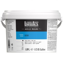 Liquitex Professional Acrylic Gesso, White, 64 oz (1.89 L)