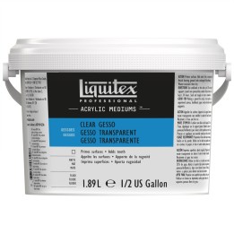 Liquitex Professional Acrylic Gesso, Clear, 64 oz (1.89 L)