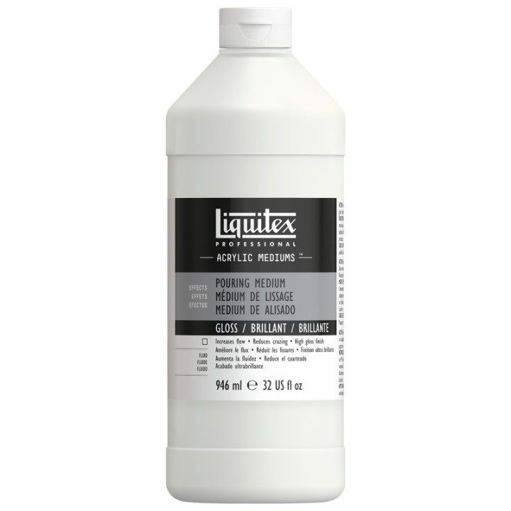 Liquitex Professional Acrylic Pouring Medium, Gloss, 32 oz (946 mL)