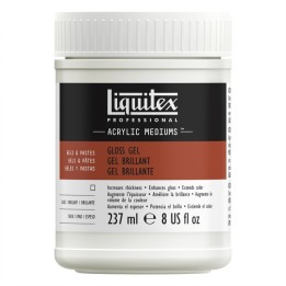 Liquitex Professional Acrylic Gloss Gel Medium, Clear, 8 oz (237 mL)