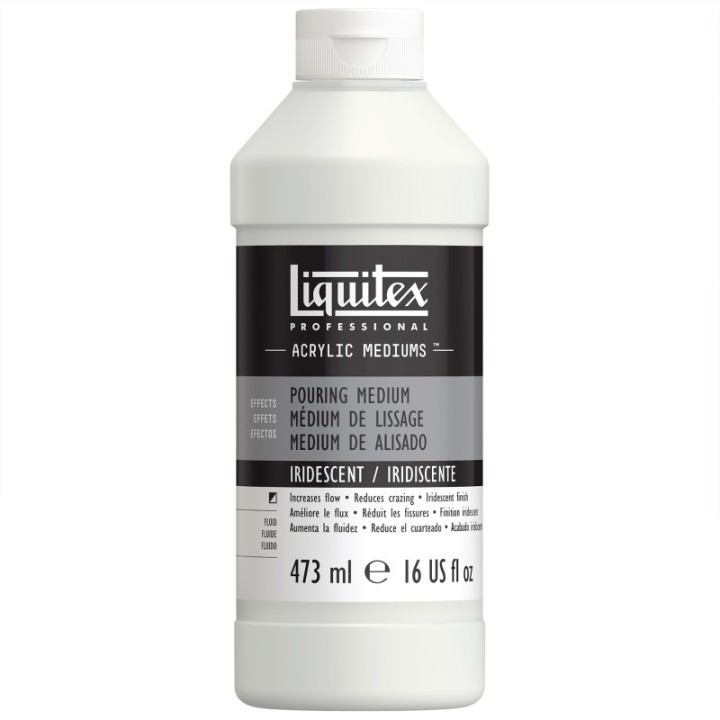 Liquitex Professional Acrylic Pouring Medium, Iridescent, 16 oz (473 mL)