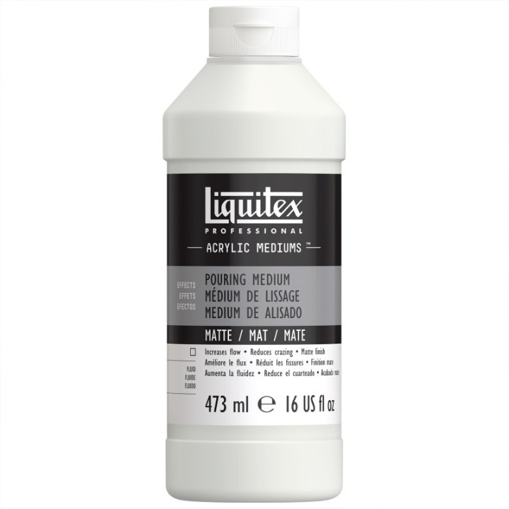 Liquitex Professional Acrylic Pouring Medium, Matte, 16 oz (473 mL)