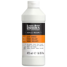 Liquitex Professional Acrylic Gloss Varnish, Clear, 16 oz (473 mL)