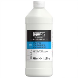 Liquitex Professional Acrylic Gesso, Clear, 32 oz (946 mL)