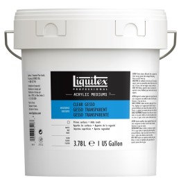 Liquitex Professional Acrylic Gesso, Clear, 128 oz (3.78 L)