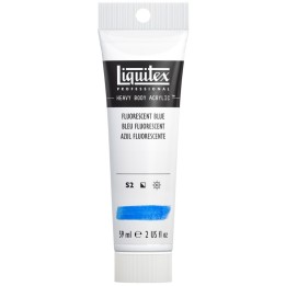 Liquitex Professional Heavy Body Acrylic Paint, 59 mL Tube, Fluorescent Blue