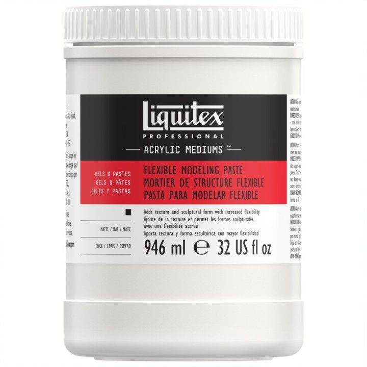 Liquitex Professional Acrylic Flexible Modeling Paste, 32 oz (946 mL)