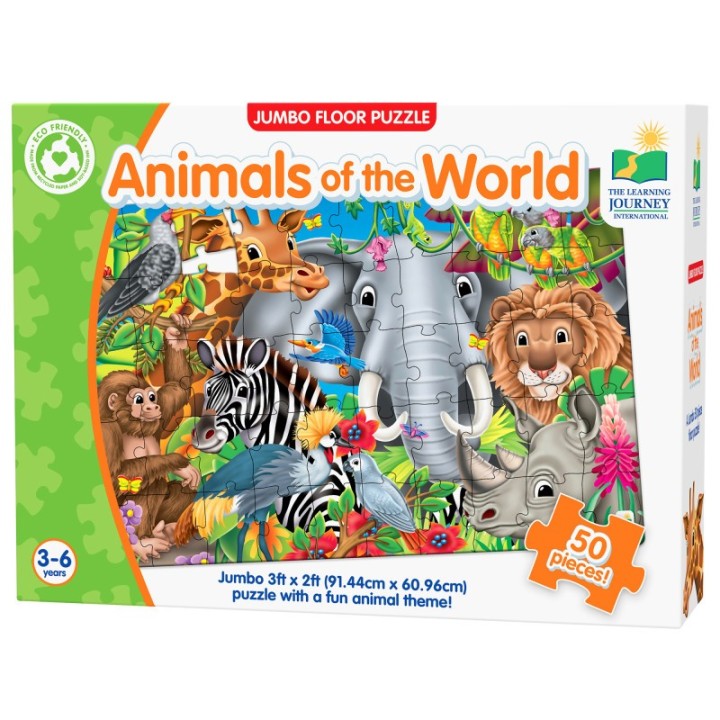 The Learning Journey International Jumbo Floor Puzzles - Animals of the World