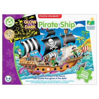 The Learning Journey International Puzzle Doubles - Glow In The Dark - Pirate Ship