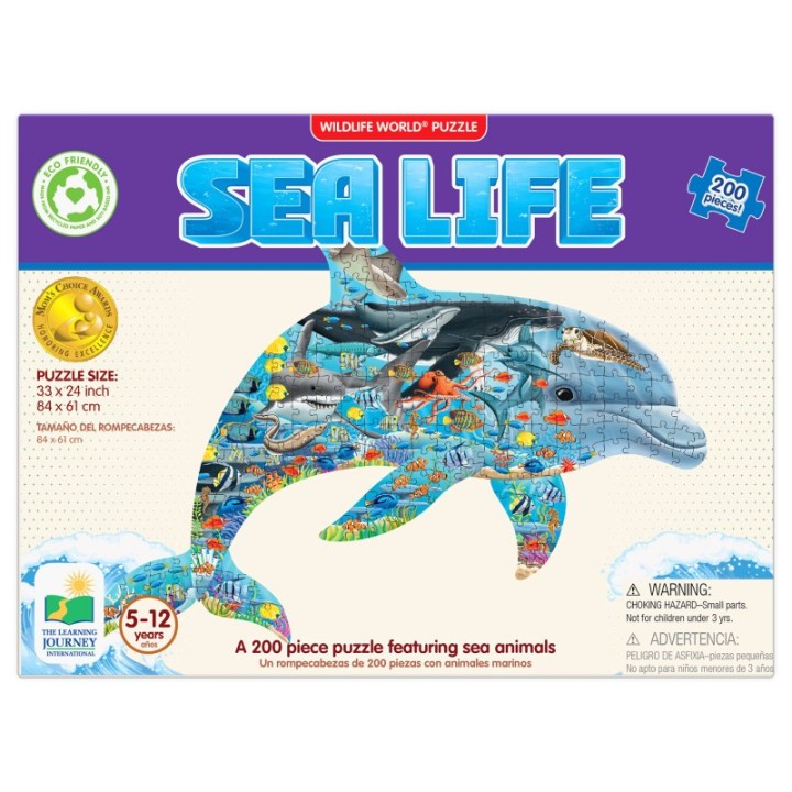 The Learning Journey International Wildlife World - Sea Life Puzzle, 200 Pieces