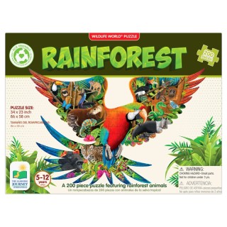 The Learning Journey International Wildlife World - Rainforest Puzzle, 200 Pieces