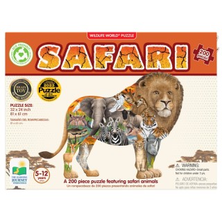 The Learning Journey International Wildlife World - Safari Puzzle, 200 Pieces