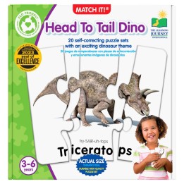 The Learning Journey International Match It! - Head to Tail Dinos
