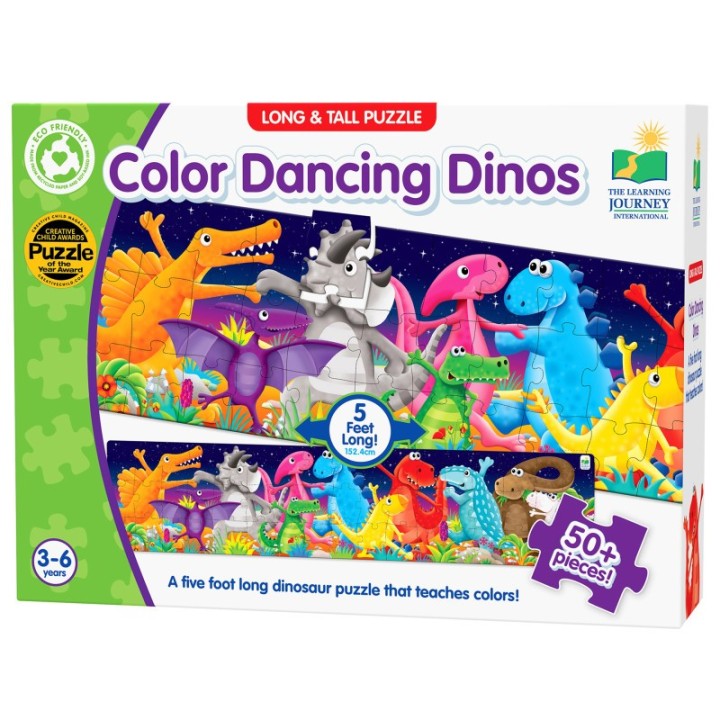 The Learning Journey International Long & Tall Puzzles - Color Dancing Dinos