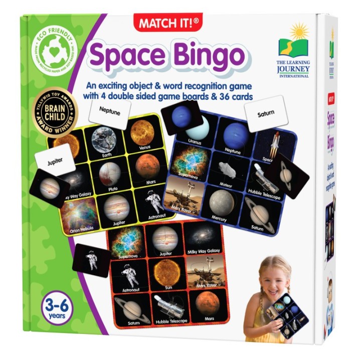 The Learning Journey International Match It! Bingo - Space