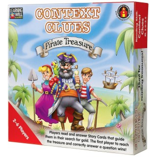 Learning Well Games Context Clues—Pirate Treasure Game, Red Levels 2.0-3.5