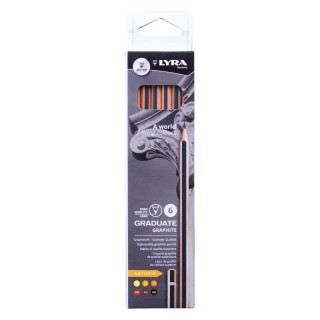 Lyra® Graduate Graphite Pencil, Artist Set, 6 Pieces