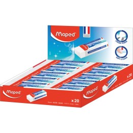 Maped® Technic Expert Vinyl Eraser, Premium Soft Material, Latex Free, Pack of 20