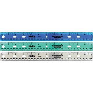 Helix® Shatter Resistant Ringbinder Ruler 12" / 30cm