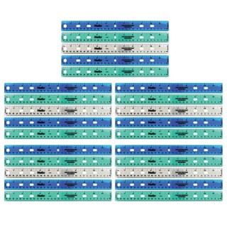 Helix® Shatter Resistant Ringbinder Ruler 12" / 30cm, Pack of 25