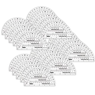 Helix® 180 Degree Standard Protractor, 6", Pack of 25