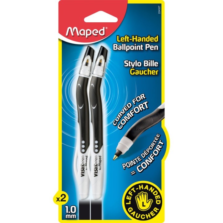 Maped® Visiopen Ball-Point For Lefties - 2pk