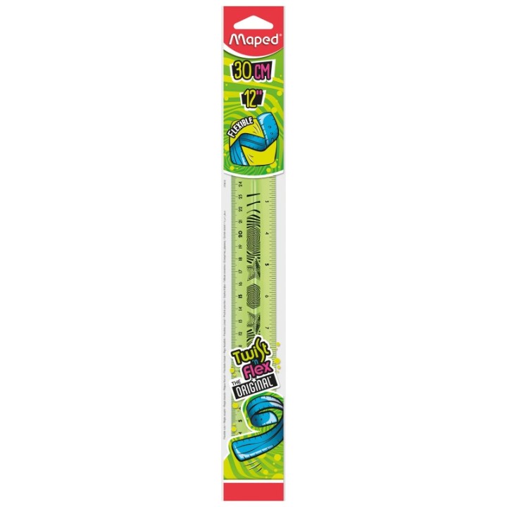 Maped® Twist'N Flex Ruler 12" / 30cm, Assorted Colors