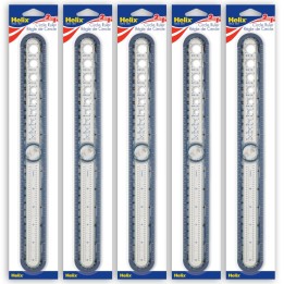 Helix® 2-in-1 Circle Ruler Measuring & Compass Tool 12" / 30cm, Pack of 5
