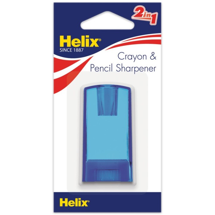 Helix® Crayon & Pencil 2-Hole Canister Sharpener
