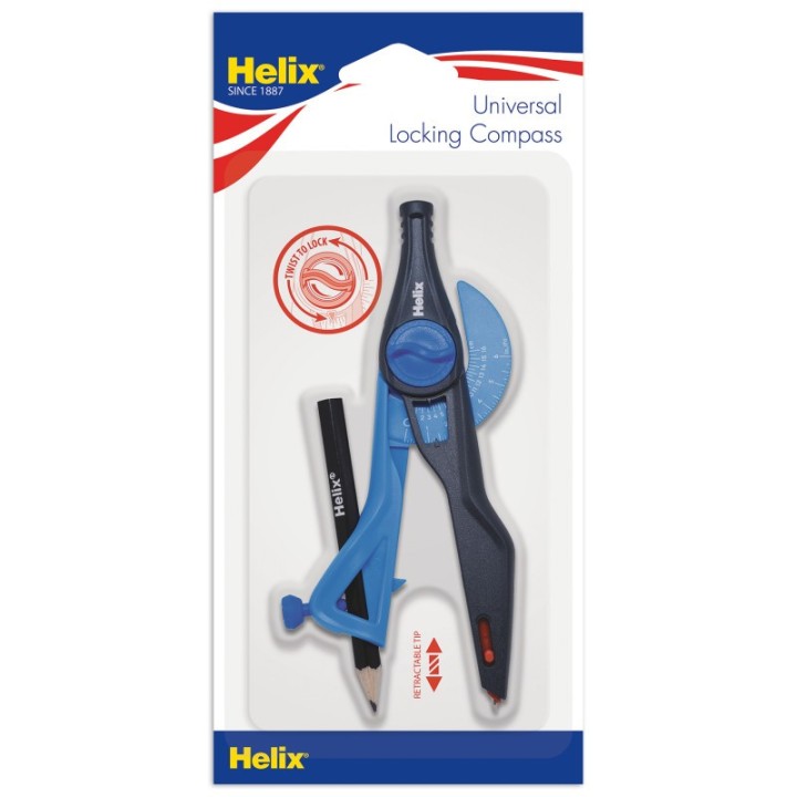 Helix® Plastic Locking Compass with Universal Holder