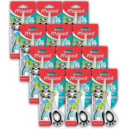 Maped® Koopy 5" Scissors with Spring, Blunt Tip, Pack of 12
