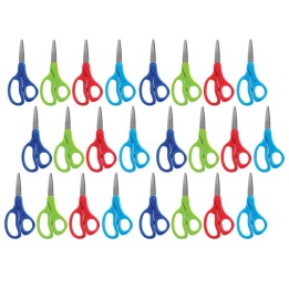 Maped® Essentials Kids Scissors 5", Pointed, Assorted Colors, Pack of 24