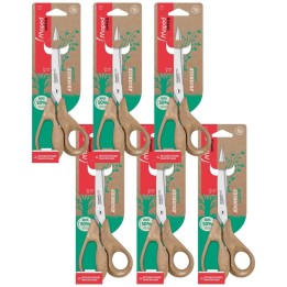 Maped® Advanced Eco-Friendly Multipurpose 8-1/4" Scissors, Pack of 6