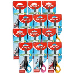 Maped® 5" Sensoft Scissors with Flexible Handles - Lefty, Pack of 12