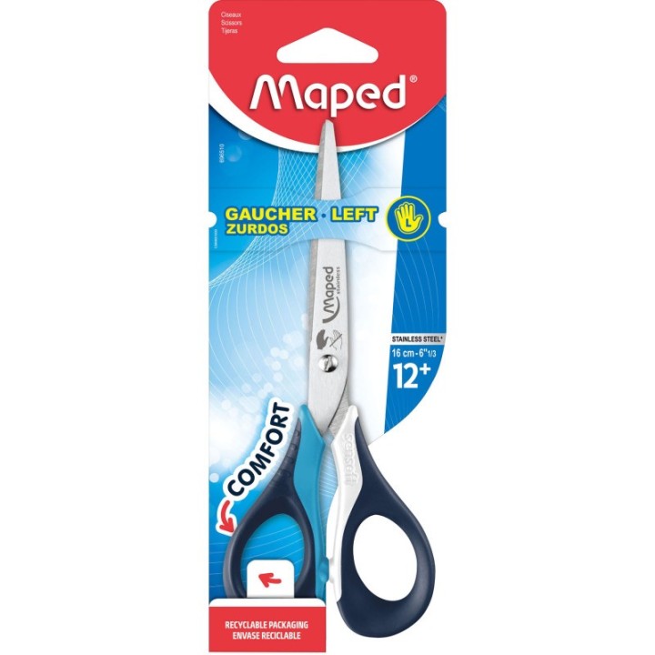 Maped® Sensoft Left-Handed 6.33" Scissors with Flexible Handles
