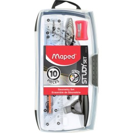Maped® Study Metal Geometry 10 Piece Compass Set