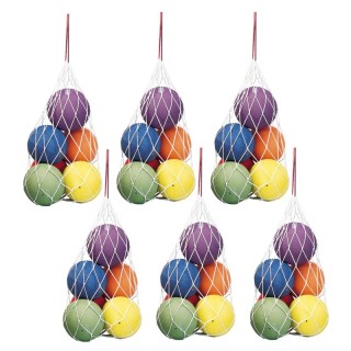 Martin Sports Mesh Sports Ball Bag with Drawstring, 24" x 36", Pack of 6