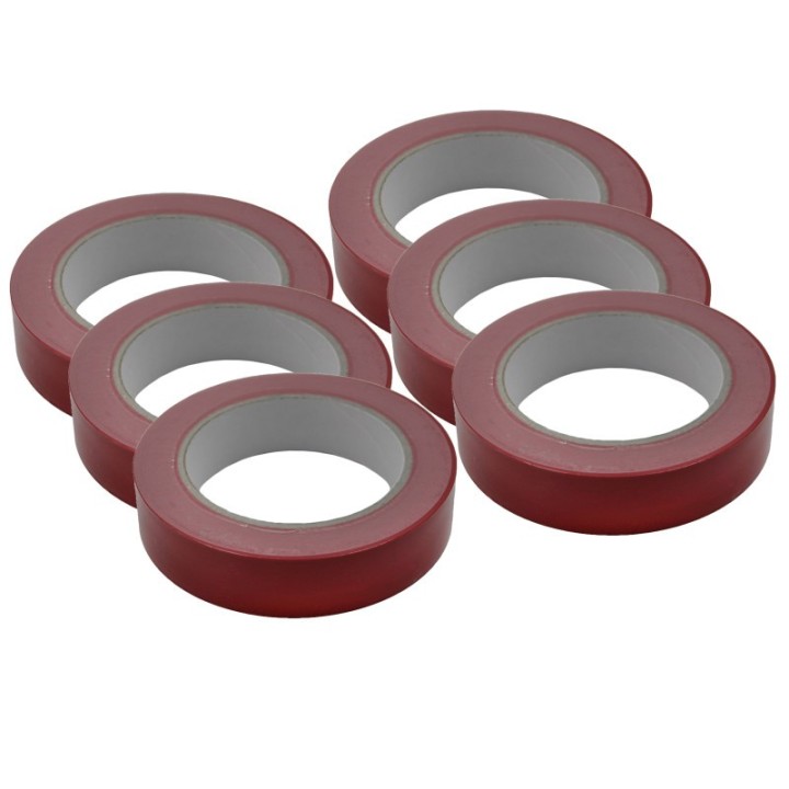 Martin Sports Floor Marking Tape, Red, 6 Rolls