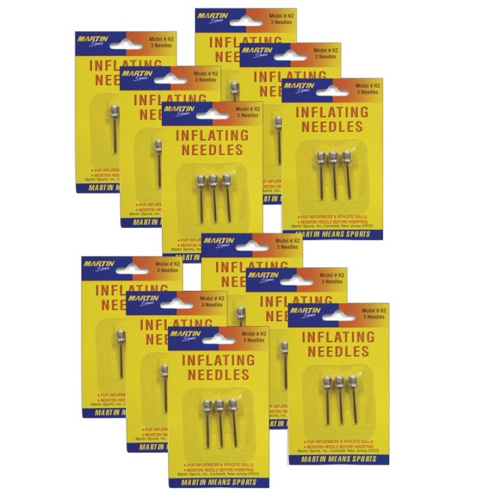Martin Sports Inflating Needles, 3 Per Pack, 12 Packs