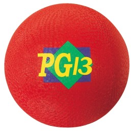 Martin Sports Playground Ball, 13" Diameter, Red