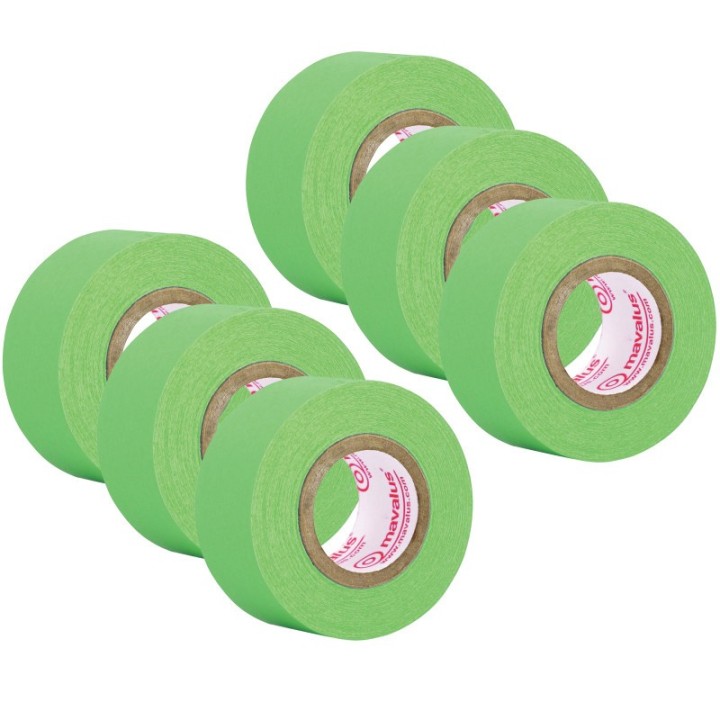 Mavalus® Tape, 1" x 324", Green, 6 Rolls