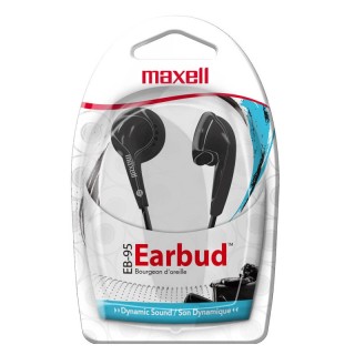 Maxell Budget Stereo Earbuds, Black