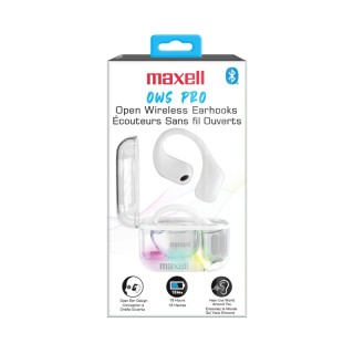 Maxell OWS Pro, Open Ear Design Wireless Earhooks, White