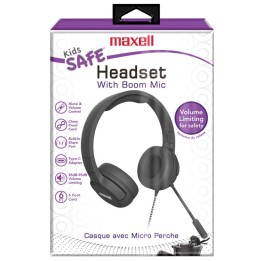 Maxell Kids Safe Listening Overear Headset with Boom Mic