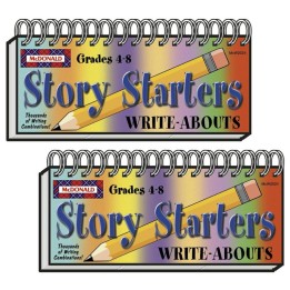 McDonald Publishing Story Starters Write-Abouts, Grade 4-8, Pack of 2